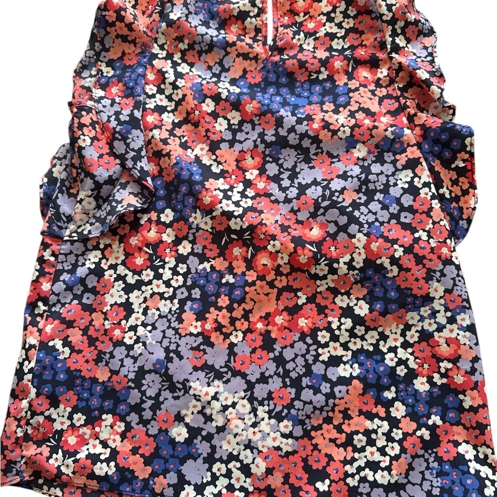 Juicy Couture Floral Sleeveless Blouse with Ruffles - Picture 4 of 4